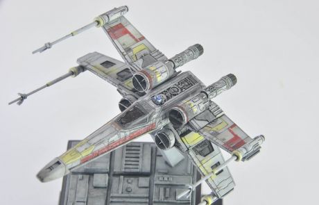 Imagen del modelo de una nave de Star Wars